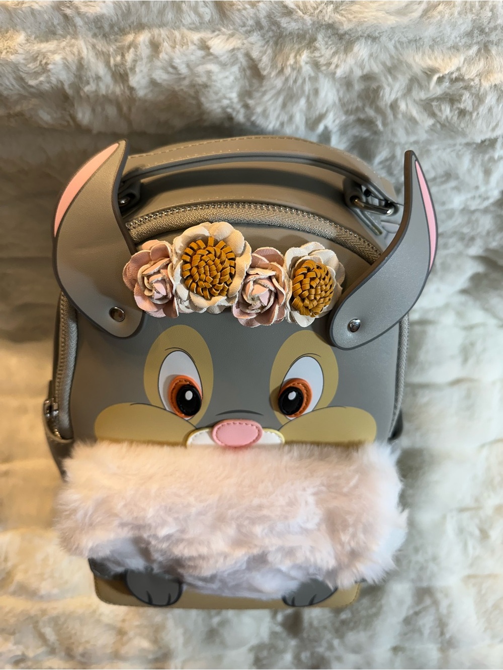 NEW Disney Thumper Faux Fur Details Cosplay Loungefly Backpack